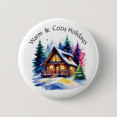 Gezellige Cabin Button (Voorkant)