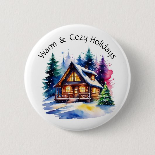 Gezellige Cabin Button (Voorkant)