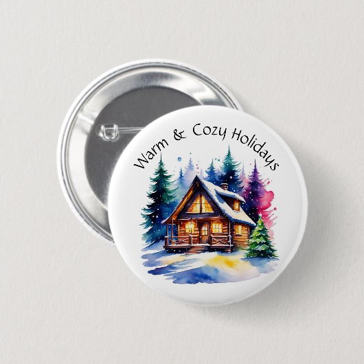 Gezellige Cabin Button (Voorkant /achterkant)
