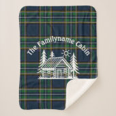 Gezellige Cabin Gepersonaliseerde Gooi Deken (Voorkant)