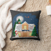 Gezellige Cabin Hot Cacao & Favoriete Kerstfilms Kussen (Deken)