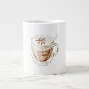 Gezellige Cacaovlok Grote Koffiekop