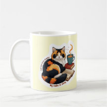 Gezellige Calico Kat Gepersonaliseerde Leesmok