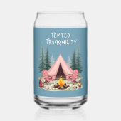 Gezellige Camping Esthetische Glamping Tent & Kamp Blikvorm Glas (Voorkant)