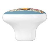 Gezellige Camping Esthetische Glamping Tent & Kamp Keramische Knop (Zijkant)