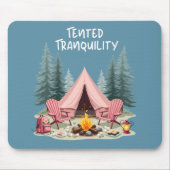 Gezellige Camping Esthetische Glamping Tent & Kamp Muismat (Voorkant)