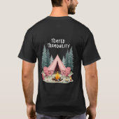 Gezellige Camping Esthetische Glamping Tent & Kamp T-shirt (Achterkant)