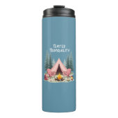 Gezellige Camping Esthetische Glamping Tent & Kamp Thermosbeker (Voorkant)