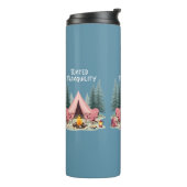 Gezellige Camping Esthetische Glamping Tent & Kamp Thermosbeker (Gedraaid links)