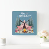 Gezellige Camping Esthetische Glamping Tent & Kamp Vierkante Klok (Huis)