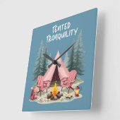 Gezellige Camping Esthetische Glamping Tent & Kamp Vierkante Klok (Hoek)