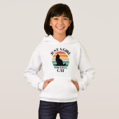 Gezellige Cat Lover Retro Sunset (Voorkant volledig)