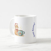 Gezellige Cat Mok – Schattigee Kitten met Koffiede (Voorkant links)