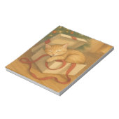 Gezellige Cat Nap Kerstmis Notitieblok (Linkerzijde)