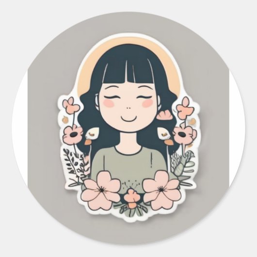 Gezellige Cat Nap Sticker (Voorkant)