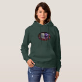 Gezellige Cat T-shirt hoodie (Voorkant volledig)