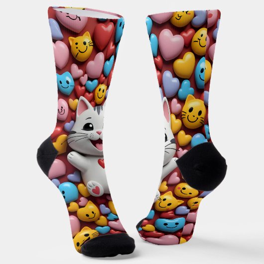 Gezellige catwalk sokken (Gebogen)