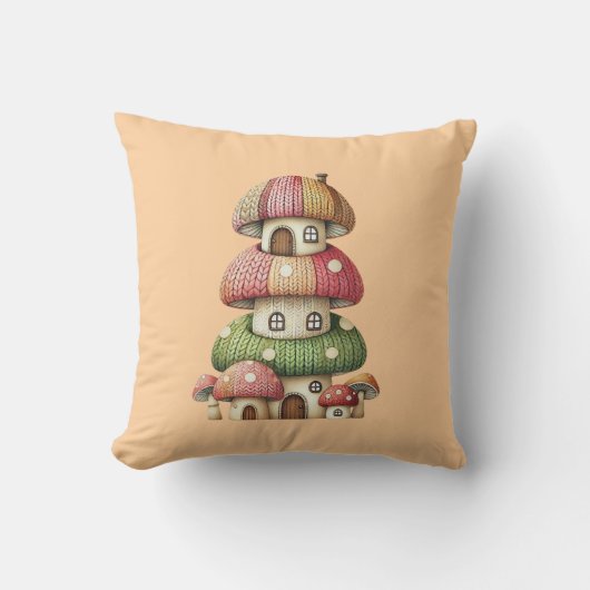 Gezellige champignons 7 kussen (Voorkant)