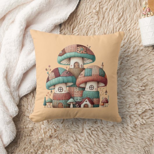 Gezellige champignons 8 kussen (Deken)