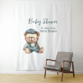 Gezellige charmante Baby shower achtergrond Wandkleed (In situ)