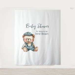 Gezellige charmante Baby shower achtergrond Wandkleed