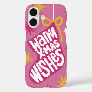Gezellige Cheer Warme X-Mas Wens iPhone 16 Hoesje
