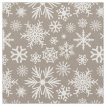 Gezellige Chic Mokka Winter Sneeuwvlokken Patroon