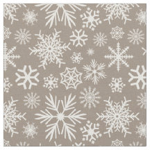Gezellige Chique Mocha Winter Sneeuwvlokken Patroo