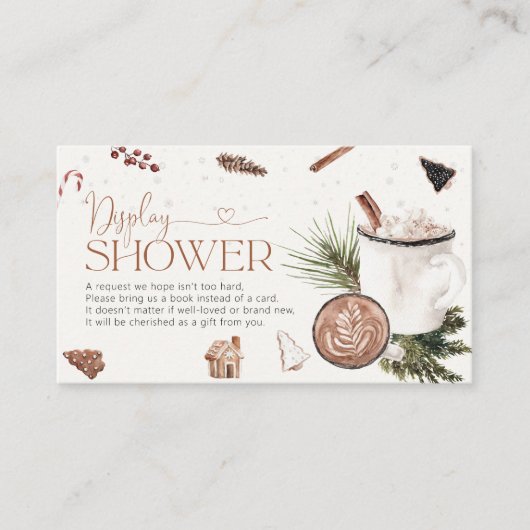 Gezellige Christmas Display Douche behuizing Kaart (Voorkant)