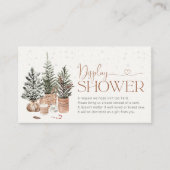 Gezellige Christmas Display Douche behuizing Kaart (Voorkant)