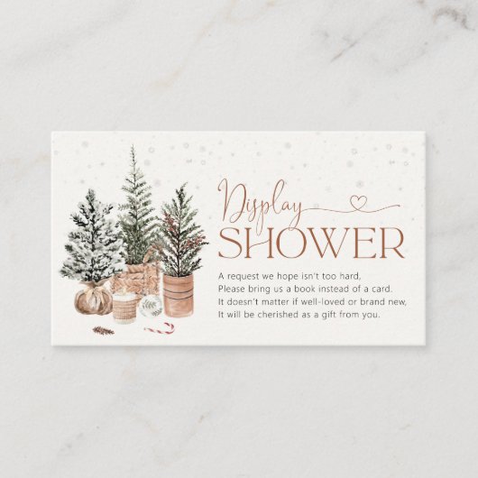 Gezellige Christmas Display Douche behuizing Kaart (Voorkant)