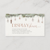 Gezellige Christmas Display Douche behuizing Kaart (Voorkant)