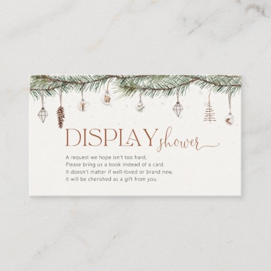 Gezellige Christmas Display Douche behuizing Kaart (Voorkant)