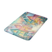 Gezellige Christmas Village illustratie | feesteli Badmat (Gekanteld)