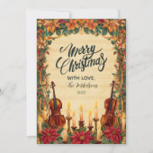 Gezellige Cinnamon Spice Vrolijk kerstfeest Feestdagenkaart (Voorkant)