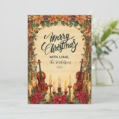 Gezellige Cinnamon Spice Vrolijk kerstfeest Feestdagenkaart (Staand voorkant)