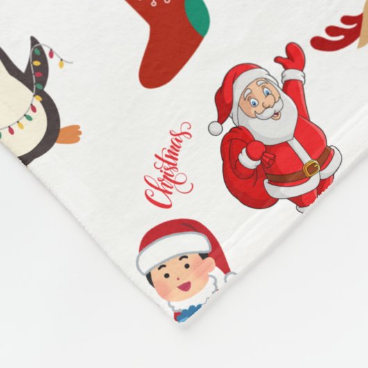 Gezellige Claus: Kerst Snuggle Deken (Hoek)