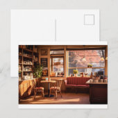 Gezellige coffeeshop briefkaart (Voorkant / Achterkant)