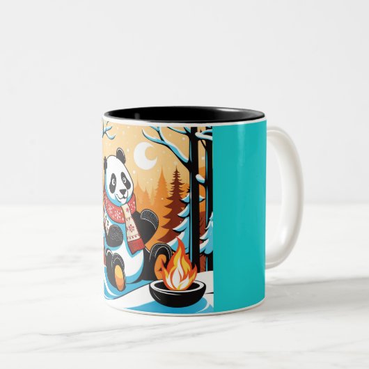 Gezellige Comfort Panda Mok (Voorkant rechts)