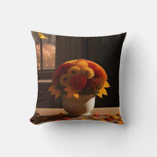 Gezellige Comfort vaas herfstkussen Kussen (Voorkant)