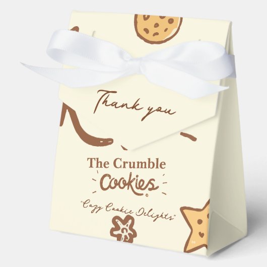 Gezellige Cookie Delights (Cream) Bedankdoosjes (Voorkant)