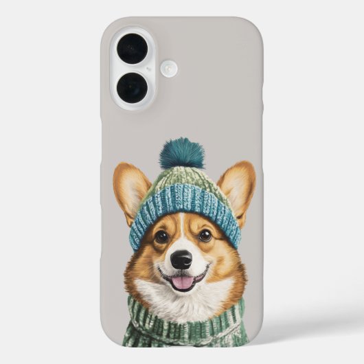 Gezellige Corgi in Winter Gear Case-Mate iPhone Case (Achterkant)