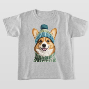 Gezellige Corgi in Winter Gear T-shirt
