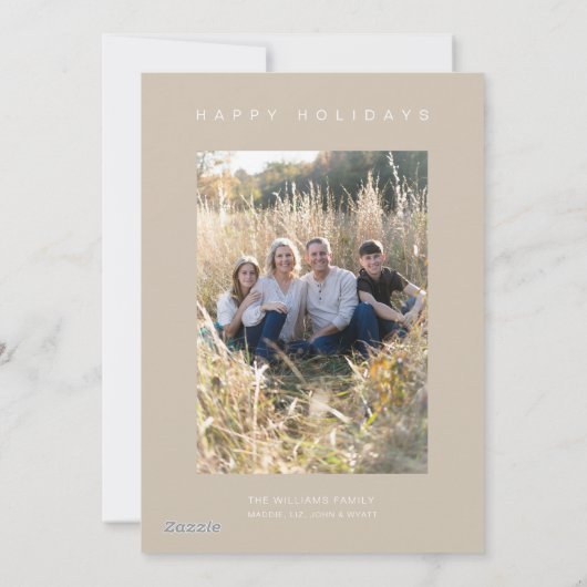 Gezellige Corgi - Kerstwarmte Feestdagenkaart (Achterkant)