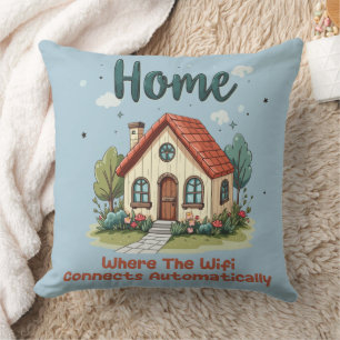 Gezellige Cottagecore Home Whimsical House Art Kussen