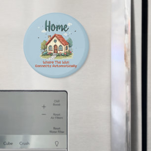 Gezellige Cottagecore Home Whimsical House Art Magneet