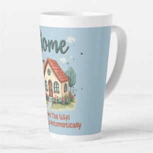 Gezellige Cottagecore Thuis Whimsical Huis Kunst Latte Mok