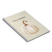 Gezellige Crème Pompoen Notitieboek (Rechterzijde)