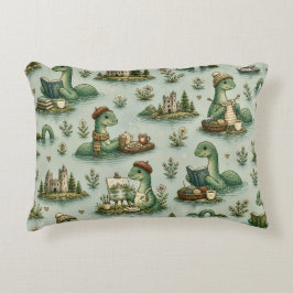 Gezellige Cryptiden Nessie Loch Ness Monster hobby Accent Kussen