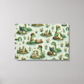 Gezellige Cryptiden Nessie Loch Ness Monster hobby Canvas Afdruk (Voorkant)
